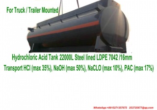 Custermizing 트럭 트레일러에 의하여 거치되는 염산 탱크 휴대용 ISO 탱크 콘테이너