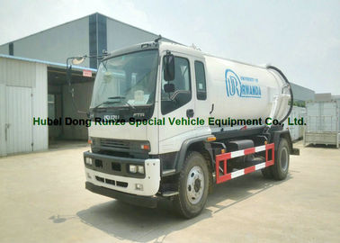 중국 ISUZU 부패시키는 진공 트럭/하수구 흡입 트럭 유로 5 엔진 205HP 협력 업체