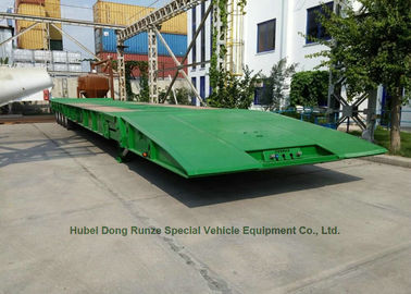중국 거위 목 모양의 관 낮은 소년 접히는 트레일러 기중기 굴착기 트랙터 수송을 위한 100 톤 협력 업체