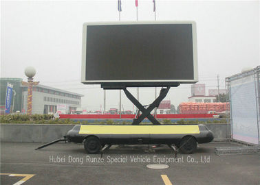 중국 드는 체계를 가진 이동할 수 있는 지도된 전시 트레일러, 높은 Defination LED 광고 트레일러 협력 업체