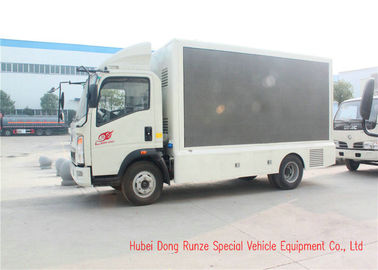 중국 HOWO 디지털 방식으로 LED 게시판 트럭, 광고를 위한 이동할 수 있는 LED 스크린 트럭 협력 업체