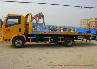 중국 차/SUV 도로 회복을 위한 평상형 트레일러 견인 트럭 운반대가 HOWO에 의하여 의무 3 - 5 톤 점화합니다 협력 업체