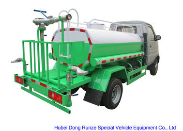 중국  깨끗한 물 납품과 살포를 위한 가솔린 엔진 펌프 물뿌리개를 가진 소형 도로 세탁물 유조 트럭 1000L 협력 업체
