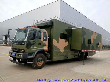 중국 위장 이동할 수 있는 작업장 트럭, 잠 침대를 가진 Isuzu FVZ 옥외 캐라반 협력 업체