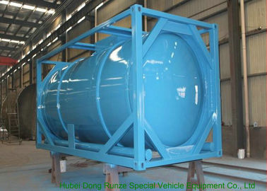 중국 일렬로 세워지는 대량 액체 20000L 선택적인 PE를 위한 콘테이너 20 피트 ISO Wast 물 탱크 협력 업체