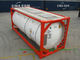 316 스테인리스 20 FT ISO 부피 위험한 액체를 위한 액체 탱크 콘테이너 협력 업체