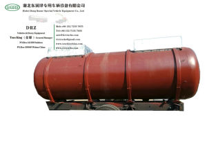 액체 화학 물질 Wast 4m3-22m3 (1000USG-6000USG)를위한 Customs VAC 산성 하수 오물 유조선 탱크 몸에 의하여 일렬로 세워지는 PE