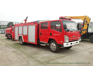 중국 4 톤 물 탱크/불 펌프를 가진 ISUZU 꼬마요정 700P 불과 구조 트럭 협력 업체