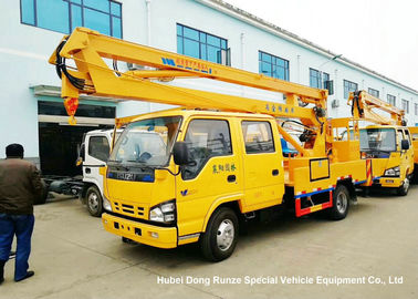중국 ISUZU 4x2 14-16M 공중 플랫폼 트럭 LHD EURO5의 차량은 일 플랫폼을 거치했습니다 협력 업체