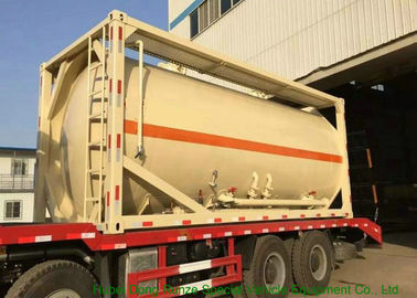 중국 20FT 대량 시멘트 탱크 콘테이너 20000L - 탄소 강철 구조를 가진 22500L 협력 업체